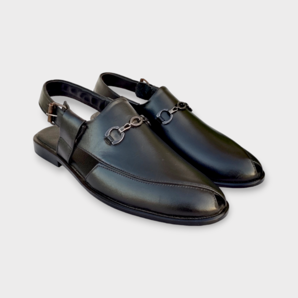 Buckled Bless Leather Chappal - Image 3