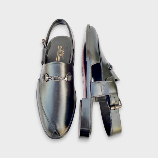 Buckled Bless Leather Chappal - Image 4
