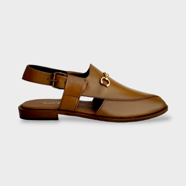 Buckled Bless Leather Chappal - Image 2