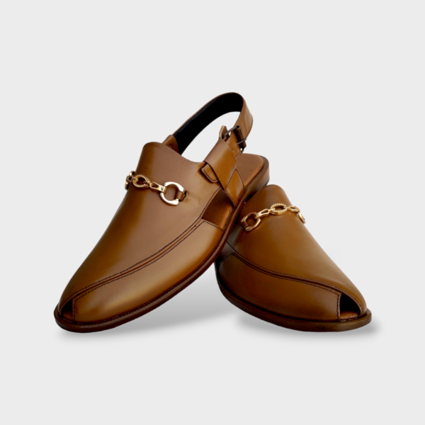 Buckled Bless Leather Chappal - Image 4