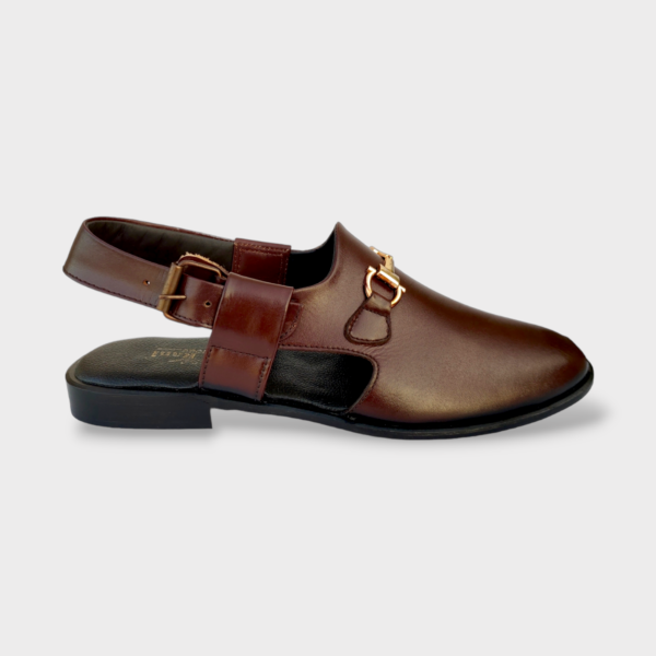 Buckled Bless Leather Chappal - Image 2