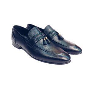 Tussled Ribbon Black Pumpy