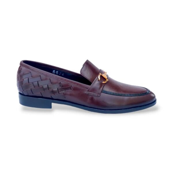 Midnight Maroon Buckled Loafer - Image 2
