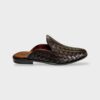 Backless Brown Knitted Loafers - Image 3