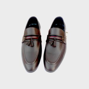 Tussled Ribbon Brown Pumpy